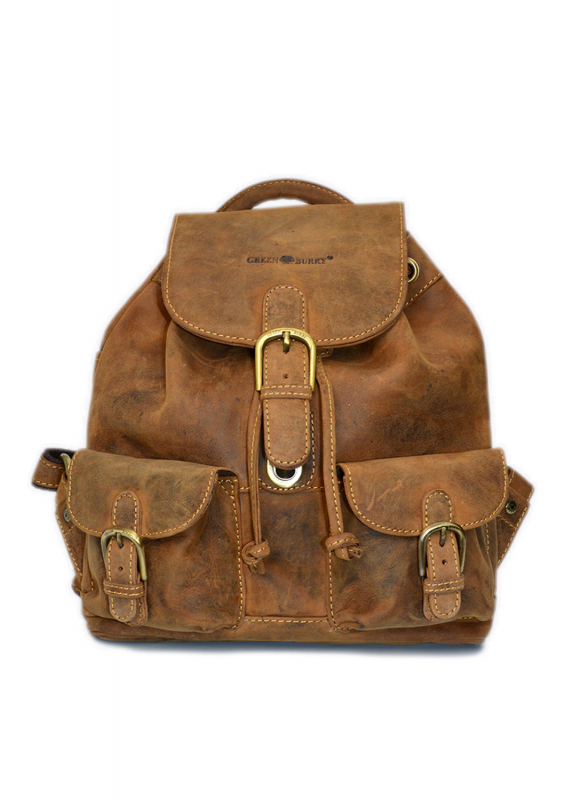 Vintage-Leder Rucksack, braun